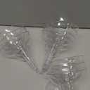 Oasis Creations Plastic Champagne Glasses Set (50 Count) 4 Ounce - Stem Cups 2 Pieces - Ideal for Birthday Party, Wedding Reception and More