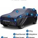 JOYTUTUS Hail Protector Car Cover for SUV (182-191 in), Thick EVA Padded Anti-Hail Cover, Waterproof All Weather Hail Protection Car Cover
