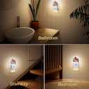 Night Light,Red Cardinal Bird Flowers Night Lights Plug Into Wall for Bedroom Bathroom Kitchen Hallway Stairs Hallway, Plug-in, Energy Efficient Decor Desk Lamp Gifts