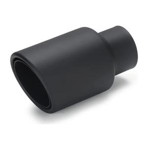 LCGP 2.25" inlet Universal Diesel Exhaust Tip 3.5" Outlet 6.25" Long Tail Tip, Black & Double Wall Angle Cut, Stainless Steel
