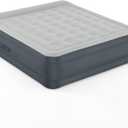 SLEEPLUX King Air Mattress Extra Durable Non-Leak Tough Guard Material 22" Raised Airbed with Built in Pump + USB Charger (80" 72"x22") Grey