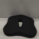 Type S Smoothing Premium Comfort Memory Foam Seat Cushion - Ergonomic Back Pain Relief for Coccyx Tailbone Sciatica Back Pain Relief for Office Chairs Gaming Chairs Car Seats Wheelchairs Chair Pad