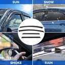4pcs Front+Rear Smoke Tint Sun/Rain Guard Outside Mount Tape-On Vent Window Visors Compatible with 18-22 Enclave