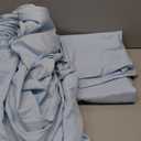 Amazon Basics Breathable, Ultra-Soft, Wrinkle-Resistant Microfiber 4-Piece Bed Sheet Set with 14-Inch Deep Pockets, Machine Washable, Full, Light Blue, Solid