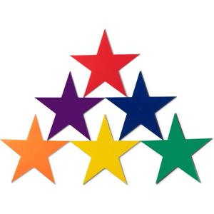 Champion Sports 9-Inch Poly Star Marker Set, Multicolor, 1 Count (Pack of 1)