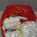Santa Claus Costume 11pcs Deluxe Santa Suit Adult for Men Professional Santa Outfit for Christmas Party Cosplay M