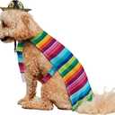 Rubies Serape and Hat Pet Costume Pet Costume for Dogs or Cats (L)