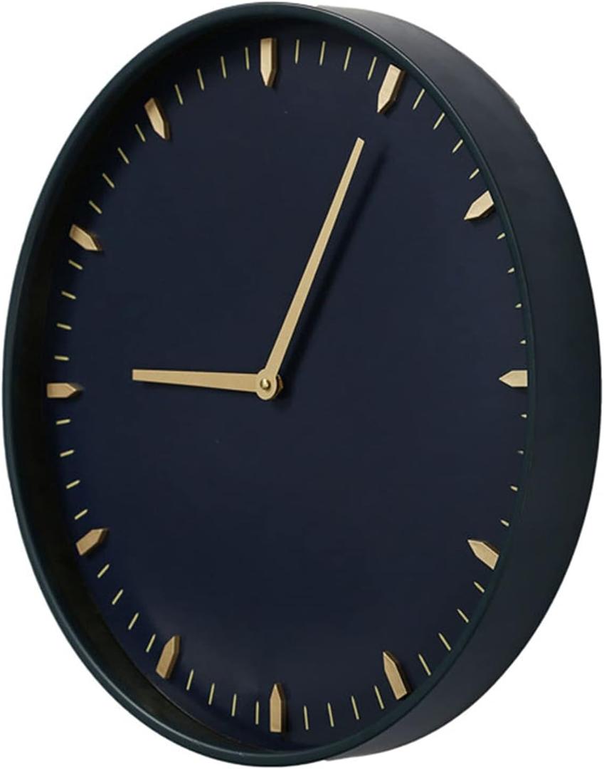 Clock 20 Inch (50cm) Wall Clock, Silent Non Ticking Battery Operated Movement, Home/Wall Decor, Easy to Read, Decorate Bedroom/Living Room/Office