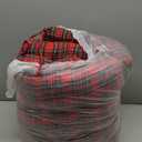 vctops Christmas Plaid Chair Pads with Ties Red and Green Scottish Tartan Dining Chair Cushions Soft Comfy Square Seat Pads (Red Green,16"x16")