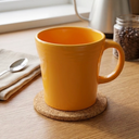 Glossy Ceramic Coffee Mug, Tea Cup for Office and Home, Suitable for Dishwasher and Microwave, Orange