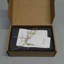 ATLINIA 100% Linen Pillowcases Set of 2, King Size 20" x 36" Pillow Case, Linen Pillow Sham Dark Grey