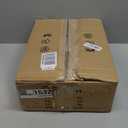 KCO Lighting White and Gold Pendant Light Large Industrial Pendant Lights Kitchen Island Ribbed Milk Glass Pendant Light Modern Globe Hanging Light Fixture (2 Pack)