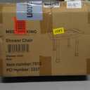 HOMLAND Shower Chair for Inside Shower, 400 lbs Adjustable Shower Stool with Suction Feet, Shower Seat for Inside Tub Bathroom Bench Bath Chair for Elderly and Disabled - Light Gray