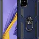 Military Grade Drop Impact for Samsung Galaxy A51 4G Case Galaxy M40S Case 360 Metal Rotating Ring Kickstand Holder Magnetic Car Mount Armor Heavy Duty Cover for Galaxy A51 4G Phone Case Blue