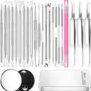 22 Pcs Pimple Popper Tool, Blackhead Remover Acne and Zit Comedone Extractor Kit