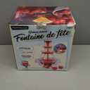 Nostalgia LPF230 3-Tier Lighted Party Fountain, Holds 1.5 Gallons, LED Lighted Base, Includes 8 Reusable Cups