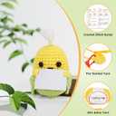 WaldyWop Easy Crochet Kit for Beginners: Christmas Gifts for Teen Girls Women w/Positive Card - Wobbles Craft Kits for Kids & Adults w/Soft Yarn, Step-by-Step Video Tutorials, Corn Crochet Pattern