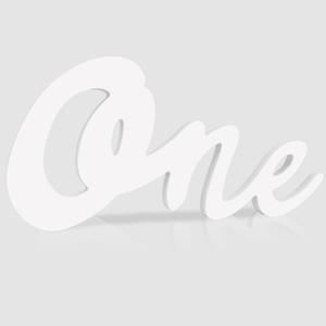 TONIFUL One Wooden Sign Cutout Letter for 1st Birthday Party Decorations Table Centerpieces for First Birthday White Letter Wooden Photo Booth Props Party Decorations Supplies