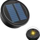 Solar Light Replacement Top(Top Size 4.05 inches, Bottom Size 3.58 inches), Warm LED Light Waterproof Replacement Solar Light Parts for Outdoor DIY Lanterns