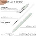 2 x Hapikalor Gel Pens, 6 Pcs 0.5mm Quick Dry Black Ink Pens Fine Point Smooth Writing Pens, Cute Gifts for Women Stocking Stuffers for Teen Girls (1 Count (Pack of 6), Multicolor)