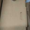 4 Cup Drink Coffee Carrier with Handle, 30Pcs Paper Cup Holders Drink Holders Cardboard Disposable Beverage Tray Foldable Kraft to Go 12oz-32oz for Food Delivery Takeout Hot Cold Drinks