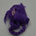 MAGQOO Purple Braid Wig Kids Girls Light Purple Wig Long Braids Wigs Hair Cosplay Costume Party Wigs