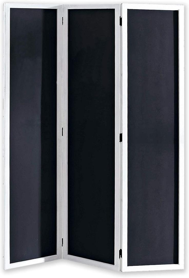 Screen Gems Chalkboard Screen Room Divider, Black
