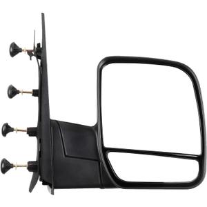 ECCPP Passenger Side Mirrors, Right Rear View Mirrors fit 2003-2013 For Ford E-150 E-250 2004-2013 For Ford E-350 E-450 Super Duty E-450 Econoline Black Manual Folding