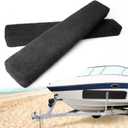 2 Pack Carpeted Marine Boat Trailer Bunks, Boat or ski Trailer Black Bunk Boards for Trailer Boats