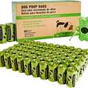ECO-CLEAN Dog Poop Bags, 60 Rolls / 900 Count Dog Waste Bags with Dispenser and Leash Clip, Unscented, Extra Thick and Strong Poop Bags for Dogs