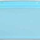 Dishwasher Safe Reusable Bags,Silicone Food Storage Bags,Leakproof Reusable Freezer Bags,BPA Free Food Storage Bags for Lunch Marinate Food Travel (Peacock Blue 500ml)