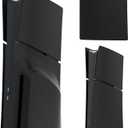 5 PCS Face Plates for PS5 Slim Disc and Digital Edition, Cover Shell Panels Accessories Compatible with PlayStation 5 Slim Protective Replacement FacePlates (Matte Black)