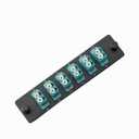 SpeedyFiberTX 1-Pack LGX Compatible Fiber Patch Panel, 12 Fibers, Loaded with Aqua LC Couplers Adapters, 12-Fiber Ports with Printed Port Numbers