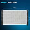 Nilight Radiator for Nissan Altima 2007 2008 2009 2010 2011 2012 2013 2014 2015 2016 2017 2018 2.5L L4, Maxima 2009-2023 3.5L V6 FWD, Performance Aluminum Replacement OEM CU2988
