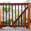 51 Pack Deck Balusters, 32.25"X1" Stair Railing, Heavy Duty Cast Iron Deck Railing, Flat Straight Baluster with Screws, Indoor/Outdoor Stair Railing Compatible Wood & Composite for Porch