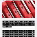 ROTATION 42PC Modular Wrench Organizer - Heavy Duty Tool Box Drawer Insert with SAE Metric Labels, Professional Mechanics Tool Storage System, Expandable Grid Holder