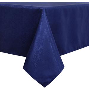 Tablecloth Royal Blue Jacquard Rectangle Table Cloth 54 X 120 Inch, Water Resistant and Wrinkle Free Table Cover for Outdoor,Indoor,Party,Wedding,Dining Room