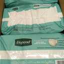 Depend Adult Diapers with Tabs, Incontinence Protection with Tabs, Unisex, Small/Medium (1934" Waist, Up To 170 lbs), Maximum Absorbency, 60 Count (3 Packs of 20)