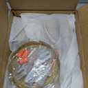 Modern Sputnik Chandelier, 6-Light Ceiling Light, LED Light Bulbs Included for Bedroom,Dining Room,Kitchen,Office (Gold)