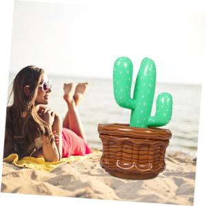 Inflatable Cooler for Party Cactus Decor Drinks Cooler for Events Large Drink Bucket Pvc Material