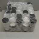 Patelai 60 Pcs Plastic Container Jars with Lids Round Clear Travel Cosmetic Container Jars for Toiletries, Lotion, Cream, Ointments, Makeup, Rhinestone, Samples, Kitchen Storage(Black,8 oz)