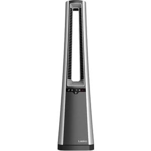 Lasko AC615 Portable Electric Oscillating Stand Up Bladeless Tower Fan with Remote Control for Indoor, Bedroom and Home Office Use, 36.1 inch, Gray/Silver