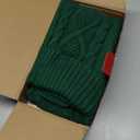 Personalized Christmas Stockings - 18 Inches Hanging Stockings with DIY Snowman Name Tags, 6 Pack Large Size Knitted Stockings for Mantels, Christmas Tree Family Holiday Decor, Red Green White