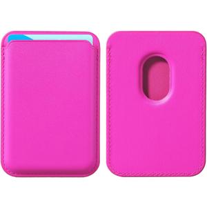 BENTOBEN Magnetic Phone Wallet Card Holder Case Compatible with MagSafe,PU Leather Wallet for iPhone 16 15 14 13 12 Pro/Pro Max/Plus/Mini Mag Safe Case, Hot Pink