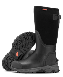 Showave Men's Rubber Hunting Boots, Waterproof Rain Boots Insulated Neoprene Mud Boot, Durable Arctic Outdoor Working Boot with Steel Shank 12