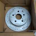 MOTOREVO Rear Geomet Brake Rotors Kit Compatible with RAV4 [2006-2018, 281mm11.1in] Automotive Replacement Back Discs and Ceramic Brake Pads 2007 2008 2009 2010 2011 2012 2013 2014 2015 2016 2017