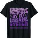 Inflammatory Bowel IBD Crohn's Awareness Crohns Warrior T-Shirt (Large, Black)