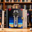 HOGOKIDS Magic Space Book Nook Building Set with LED Light, 945PCS Book Nook Building Block Sets for Bookshelf Home Decor, DIY Miniature Book Model Kit, Christmas Birthday Gifts for Adults Boys Girls