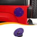 Hoolcar Gas Cap Cover Fuel Filler Door Cover Gas Tank Cap Locking Cover Compatible with Jeep Wrangler JK JKU 2007-2017, Exterior Accessories, Purple