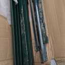 Thealyn 3ft Fence Posts, Pack of 10 - Sturdy Metal U-Posts & Step-in Stakes, No Digging Poles for Garden Wire Fencing and Yard Signs (Fits 2-ft Fence Mesh)